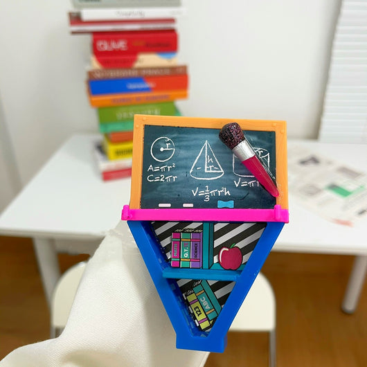 Broche Educativo Fórmulas Cilindro y Cono - Diseño Pizarra - Image 4