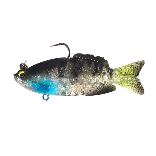 Señuelo de Silicona Ultrasuave Articulado con Cabeza Jig - Dark Sleeper para Pesca de Bajo - Image 7