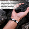Pulsera Elástica de Turmalina Negra para Hombre - Diseño Mixto