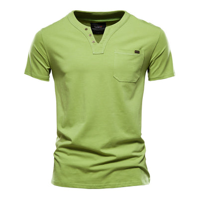 Camiseta Deportiva Slim Fit de Algodón con Bolsillo para Hombre - Image 5