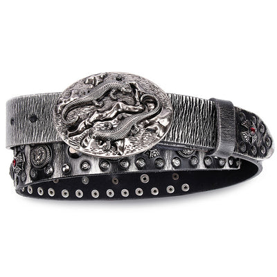 Cinturón de Cuero para Hombre Punk Remaches - Estilo y Durabilidad - Image 13