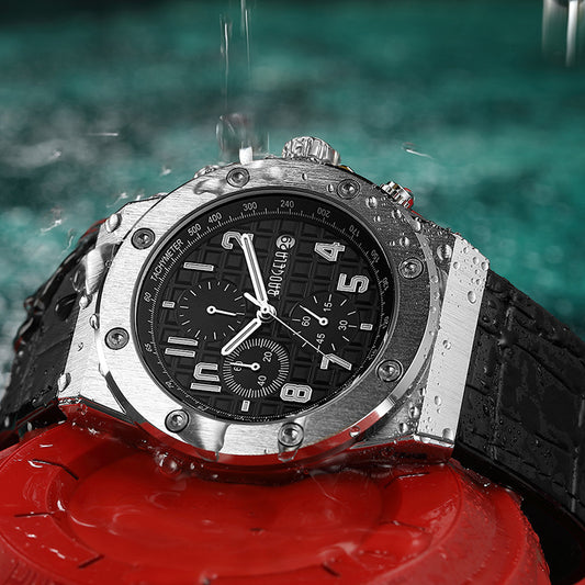 Reloj Deportivo de Cuarzo para Hombre con Correa de Silicona Luminosa