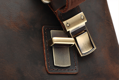 Bolsa Mensajera de Cuero Genuino para Hombre - Image 14