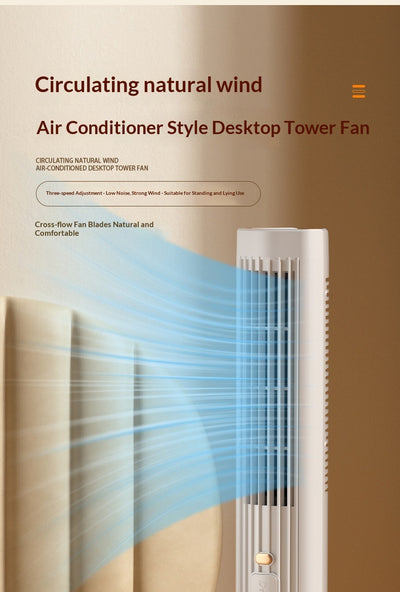Ventilador de Escritorio Multifuncional Blanco con Función de Pie para Oficina - Image 10