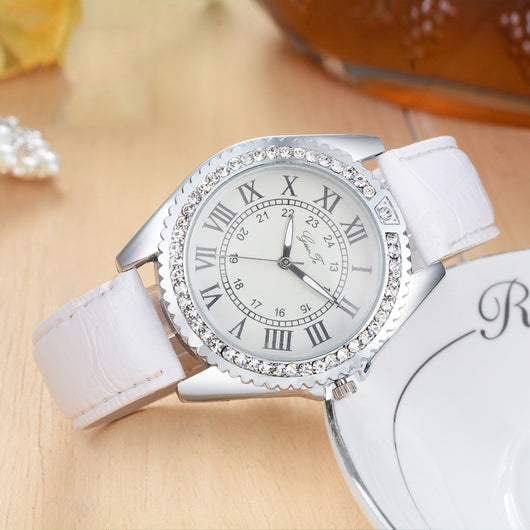 Reloj de Moda para Mujer con Escala Romana y Diseño de Engranajes - Image 3