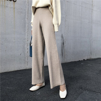 Pantalones anchos de punto holgado - Image 12