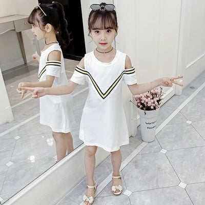 Vestido Princesa Infantil Estilo Western Neto Rojo para Verano - Image 8
