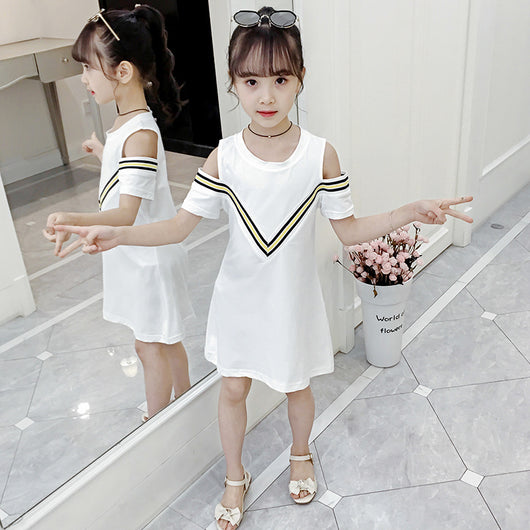 Vestido Princesa Infantil Estilo Western Neto Rojo para Verano - Image 8