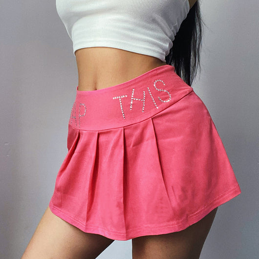 Falda Plisada Ajustada Efecto Diamante para Mujer - Diseño Slim Cintura Alta - Image 7