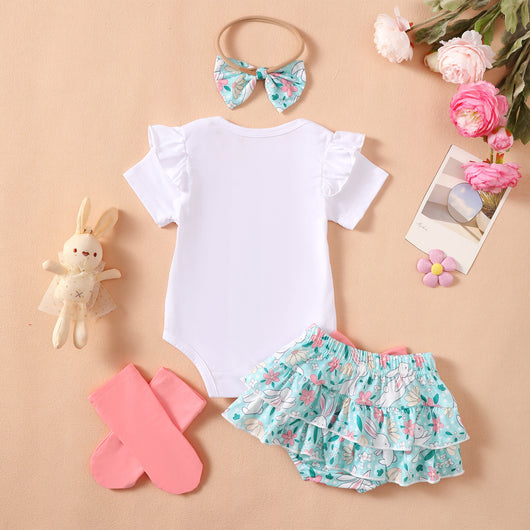 Conjunto de Verano para Niñas con Bordados - 4 Piezas - Image 19
