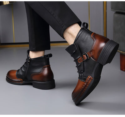 Botas Térmicas Retro Estilo Británico para Hombre con Forro de Lana y Cierre Lateral - Image 23
