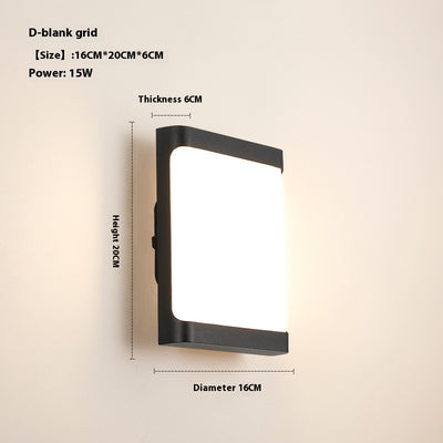 Lámpara LED Impermeable para Balcón y Jardín - Diseño Moderno Minimalista - Image 16