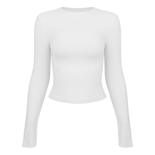 Playera Deportiva Mujer Manga Larga Ajustada para Yoga y Fitness - Image 5