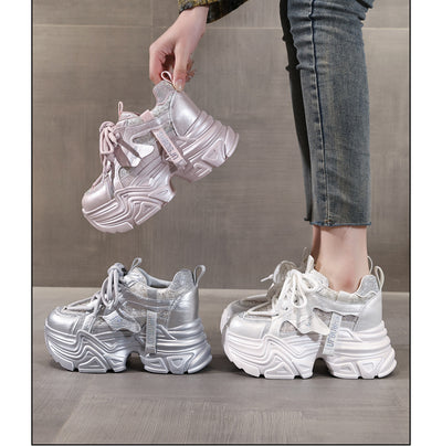 Zapatos Deportivos con Plantilla Elevadora y Detalles Brillantes para Mujer - Image 14