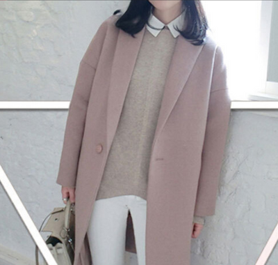Abrigo de Lana Suelto Largo Mujer - Image 11