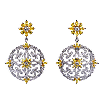 Aretes de Circonita Retro Exagerados - Diseño Vintage - Image 10