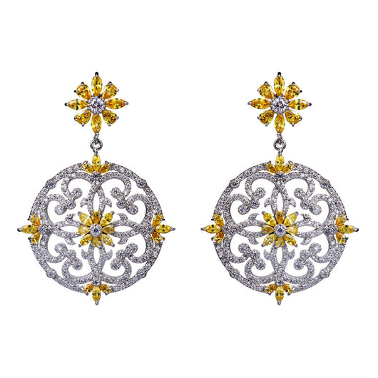 Aretes de Circonita Retro Exagerados - Diseño Vintage - Image 10