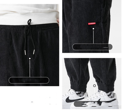 Pantalones Casuales Sueltos Estilo Hong Kong para Hombre - Image 13