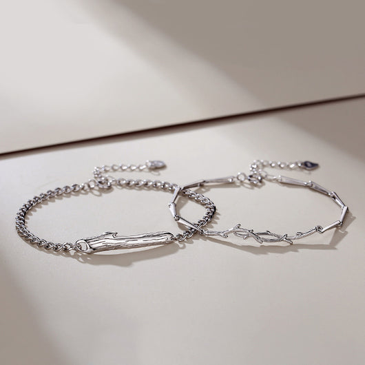 Pulsera de Pareja Montañas, Bosques y Ramas - Image 2