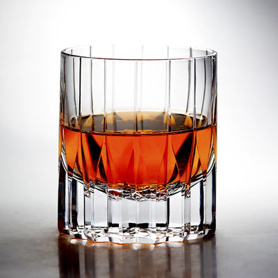 Vaso de Whiskey Edo Kiriko Pino y Grúa - Artesanía Japonesa - Image 18