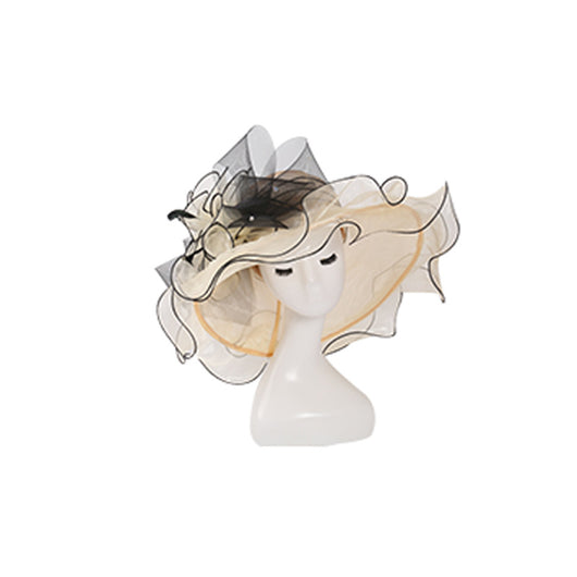 Sombrero de Ala Ancha en Organza - Elegancia y Protección - Image 6
