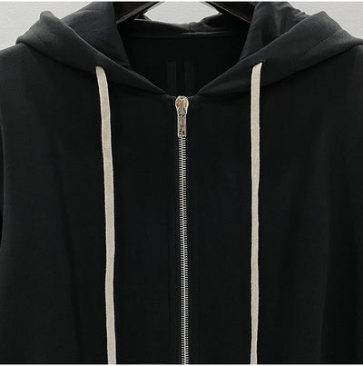 Sudadera Negra con Capucha y Cierre para Hombre - Image 12