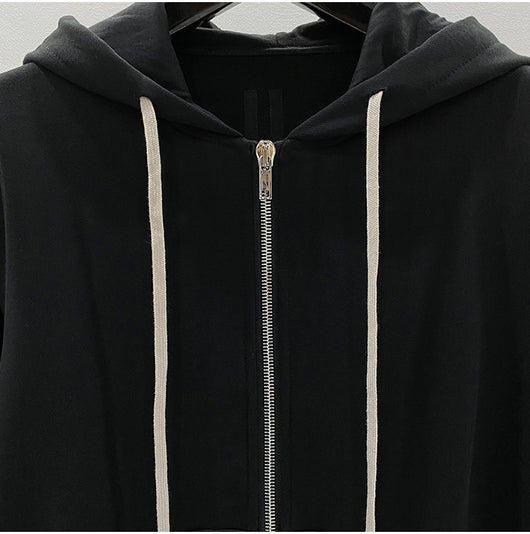 Sudadera Negra con Capucha y Cierre para Hombre - Image 12