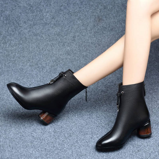Botas Acolchadas de Invierno para Mujer con Tacón Medio - Image 10