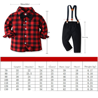 Conjunto Festivo a Cuadros para Hermanos: Camisa y Peto - Image 8