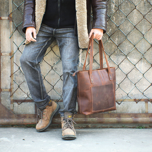 Bolso de Cuero Genuino para Hombre y Mujer - Estilo Casual - Image 3