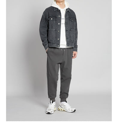 Pantalones Casuales para Hombre Otoño-Invierno con Cintura Media y Cordón - Image 9