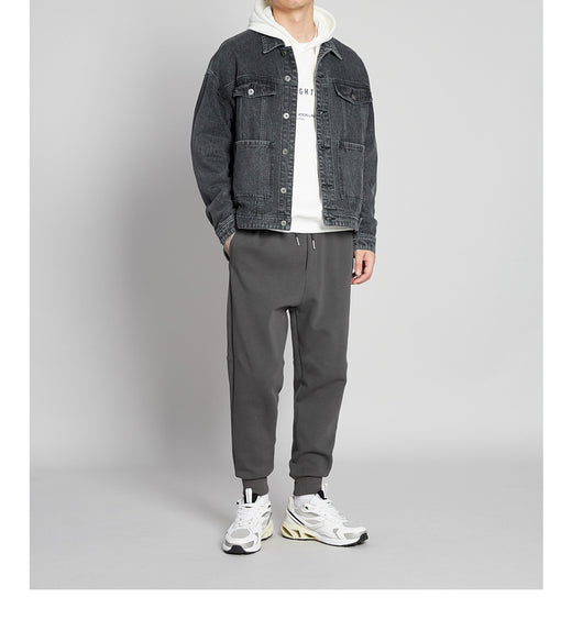 Pantalones Casuales para Hombre Otoño-Invierno con Cintura Media y Cordón - Image 9