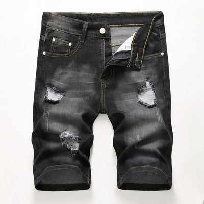 Shorts de Mezclilla Elástica para Hombre - Estilo Moderno - Image 3