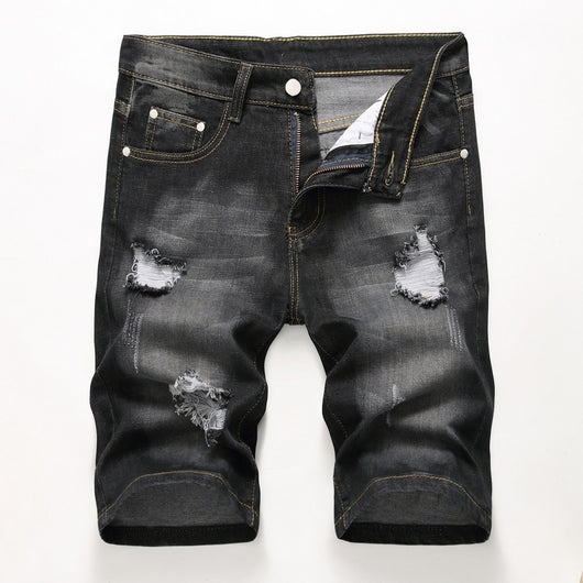 Shorts de Mezclilla Elástica para Hombre - Estilo Moderno - Image 3