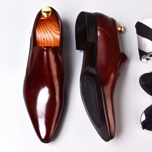 Zapatos Oxford Puntiagudos Británicos para Hombre