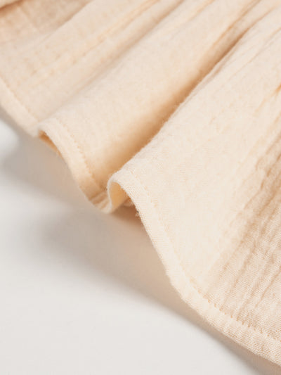 Pantalones de Suspensores Beige en Algodón para Niñas - Image 5