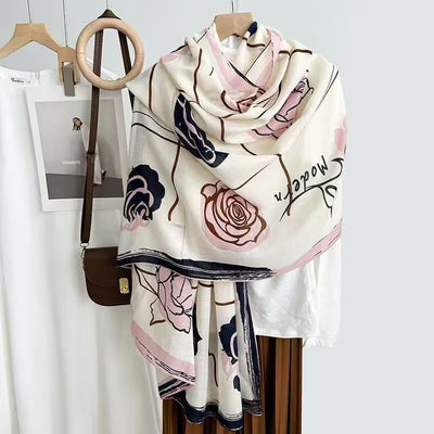 Foulard de Algodón y Lino Ligero - Pareo Sedoso Protección Solar para Playa y Viajes - Image 11