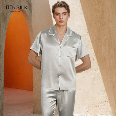 Pijamas de Seda Pesada Mumi para Hombre - Image 25