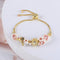 Pulsera Ajustable Flores de Abeja y Semillas
