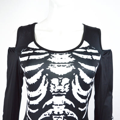 Disfraz Sexy Halloween Calavera - Diseño Hombros Descubiertos - Image 9