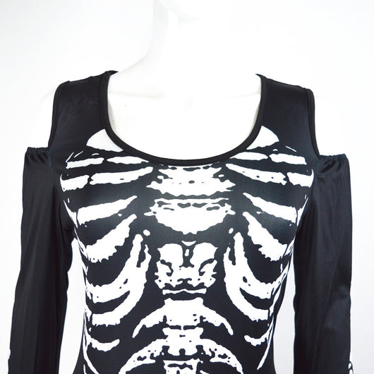 Disfraz Sexy Halloween Calavera - Diseño Hombros Descubiertos - Image 9