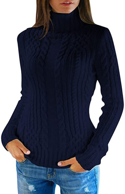 Suéter Ajustado de Cuello Alto para Mujer - Diseño Elegante y Versátil - Image 8