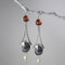 Aretes Rojo Retro Temperamento Fashion