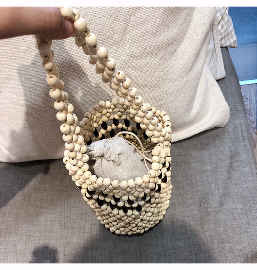 Bolsa Retro Hueca con Cuentas - Diseño Versátil para Cualquier Outfit - Image 4