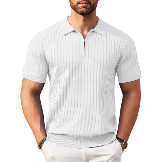 Polo Deportivo Hombre Manga Corta con Cierre - Estilo Golf Casual - Image 3