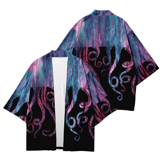 Camisa Suelta Hombre Estampado 3D Pulpo - Image 14