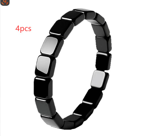 Pulsera Elástica de Turmalina Negra para Hombre - Diseño Mixto - Image 7