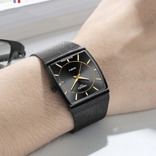 Reloj de Pulsera Masculino con Correa de Malla y Movimiento de Cuarzo - Image 3