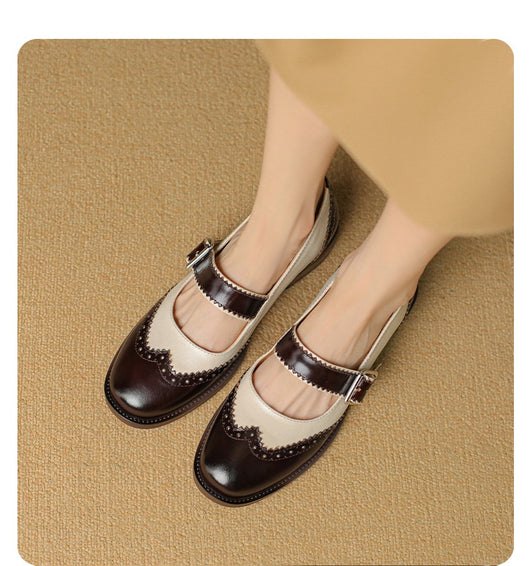 Zapatos de Cuero con Bloques de Color - Diseño Moderno y Versátil - Image 14