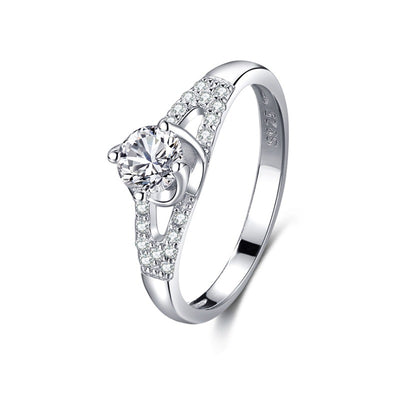 Anillo de Plata 925 con Diamantes Incrustados Clásico - Image 14